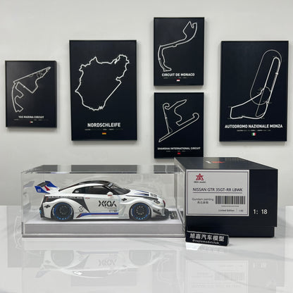 BBA MODEL 1/18 Nissan GTR 35GT-RR Gundam-themed Limited Edition Model Car