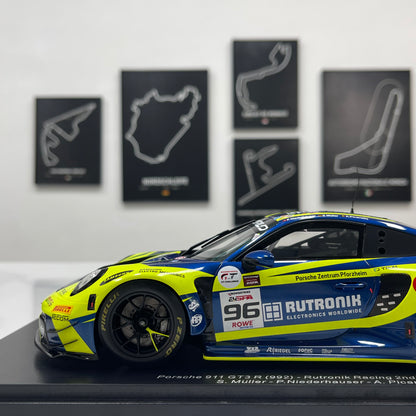 Spark 1/18 Porsche 911 (992) GT3 R – 2025 Spa 24 Hours Runner-up (Green Livery) – 18SB081