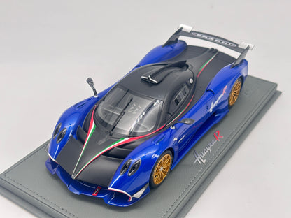 BBR 1/18 Pagani Huayra R Blue Resin Model Car