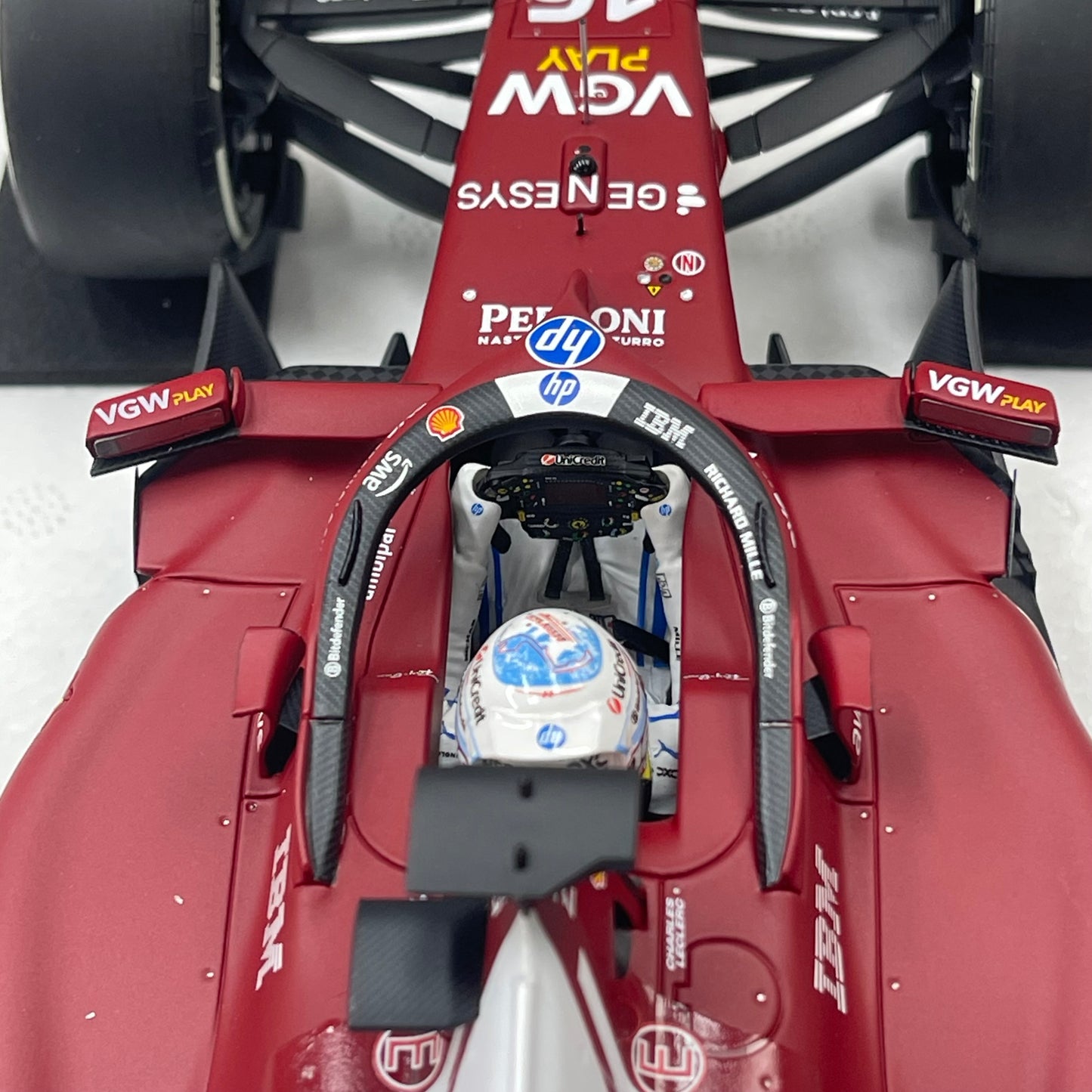 BBR 1:18 Ferrari SF25 F1 Car — Monaco GP 2nd Place (#16) — P18267C16