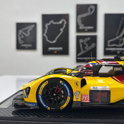 BBR 1/12 Ferrari 499P Le Mans 2025; Ye Yifei, champion, Le Mans #83, BBR1228C