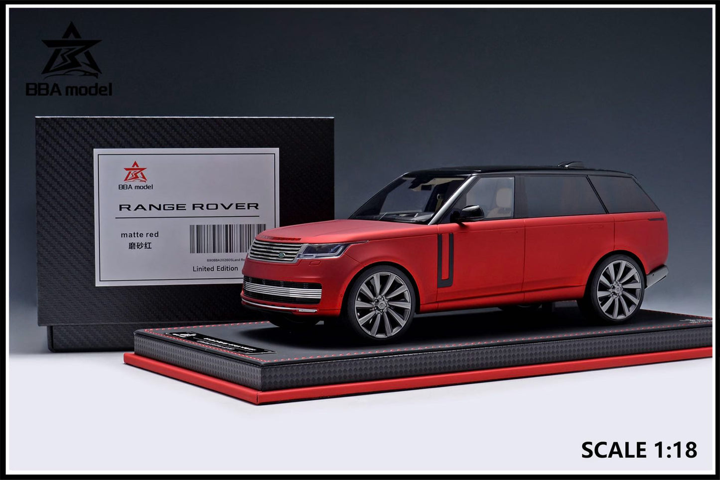 BBA model 1/18 Land Rover Range Rover Autobiography Long Wheelbase resin car model