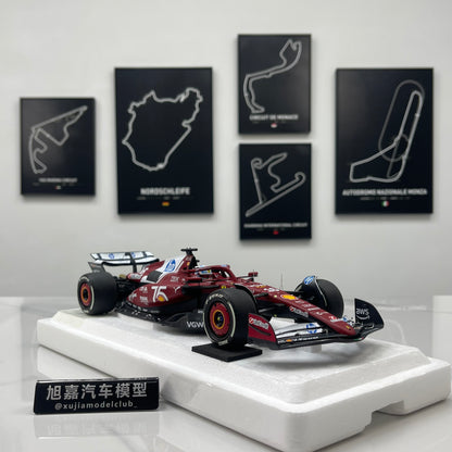 BBR 1:18 Ferrari SF25 F1 Car — Monaco GP 2nd Place (#16) — P18267C16