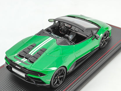 MR 1/18 Lamborghini Huracan EVO 60th Anniversary Edition Viper Green Limited Edition Car Model LAMBO037SB