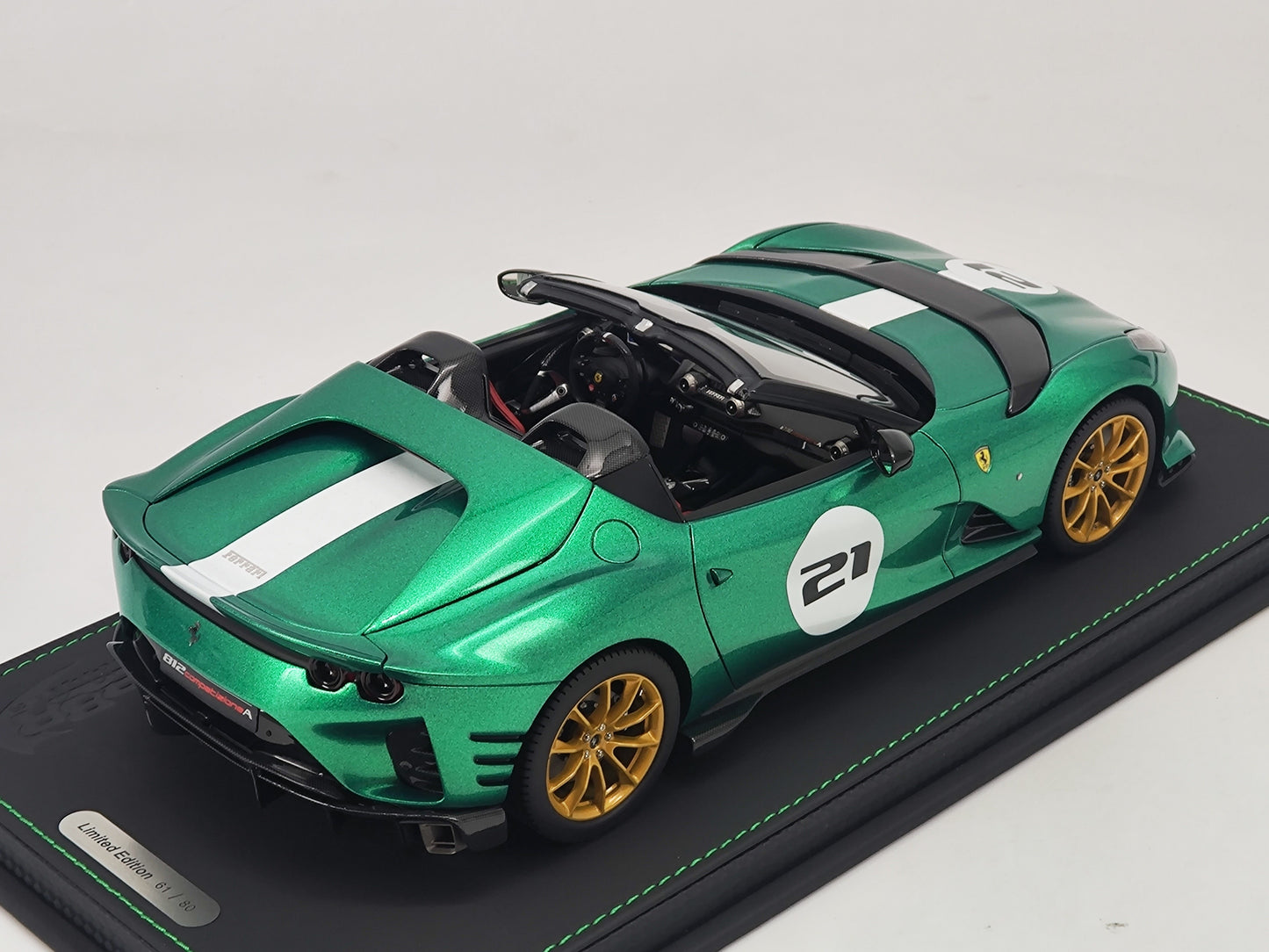BBR 1/18 Ferrari 812 Competizione Jewel Green Limited Edition Model Car
