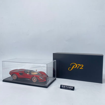 PEAKO 1/18 DE Tomaso P72 Metallic Red Limited Edition Car Model
