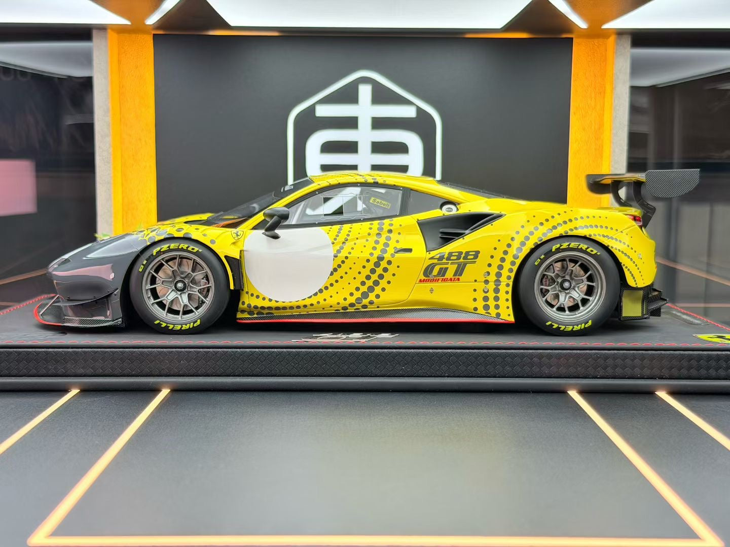 BBR 1/18 Ferrari 488 Modificata Yellow/Matt Silver Limited 248 pcs 230/248 DDJ007