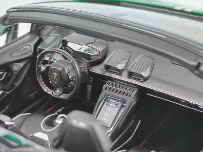 MR 1/18 Lamborghini Huracan EVO 60th Anniversary Edition Viper Green Limited Edition Car Model LAMBO037SB