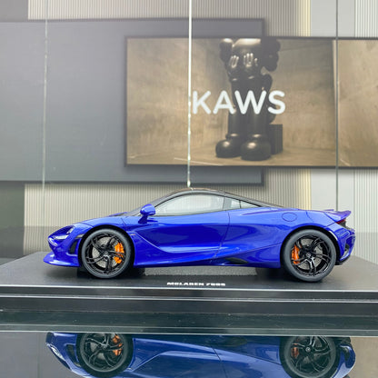 GT Spirit 1/18 McLaren 750S Coupe Blue Supercar Limited Edition Car Model Ornament