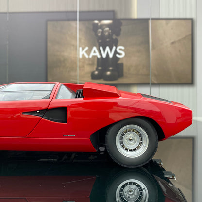 Lamborghini Countach LP400 rojo, modelo de coche de aleación Kyosho a escala 1/12