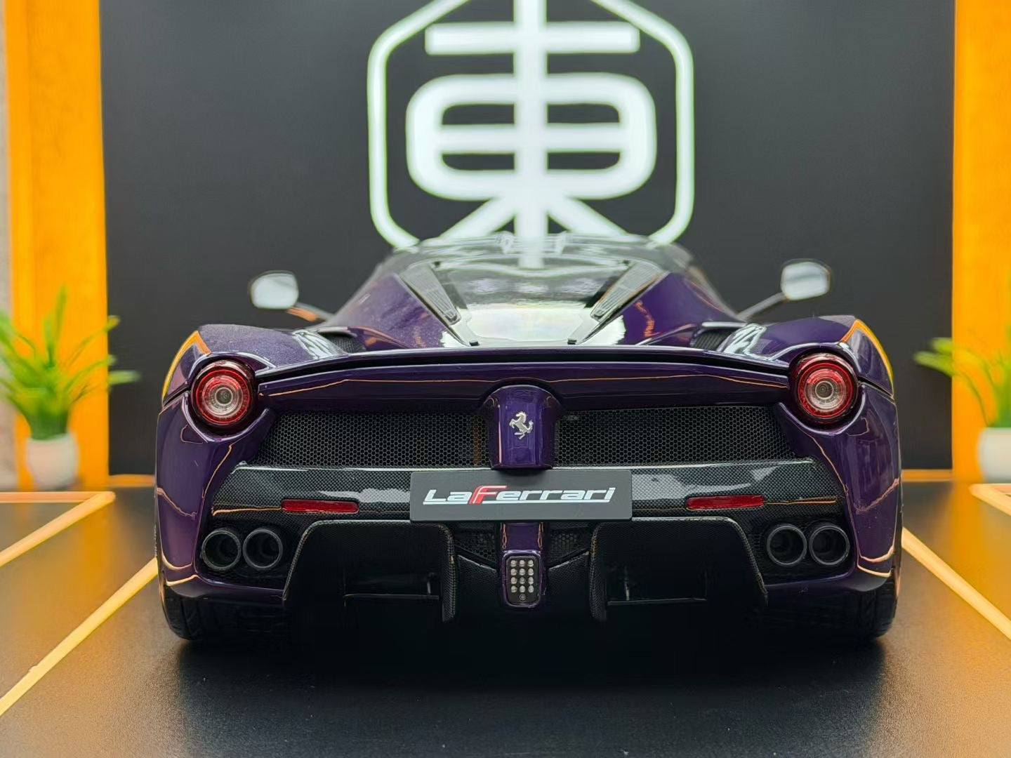 BBR 1:18 Ferrari LaFerrari Alloy Fully Open, Dubai Purple BB8182237