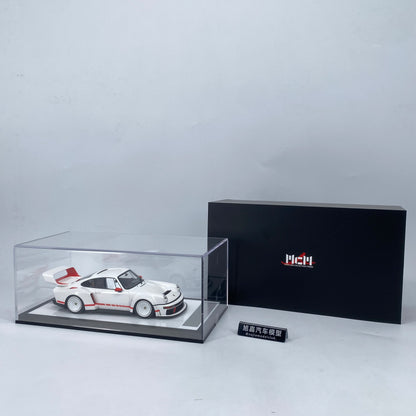 MCM 1/18 Porsche Singer DLS Turbo Pearl White Limited Edition Car Model Birthday Gift Ornaments