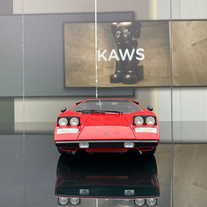 Lamborghini Countach LP400 rojo, modelo de coche de aleación Kyosho a escala 1/12
