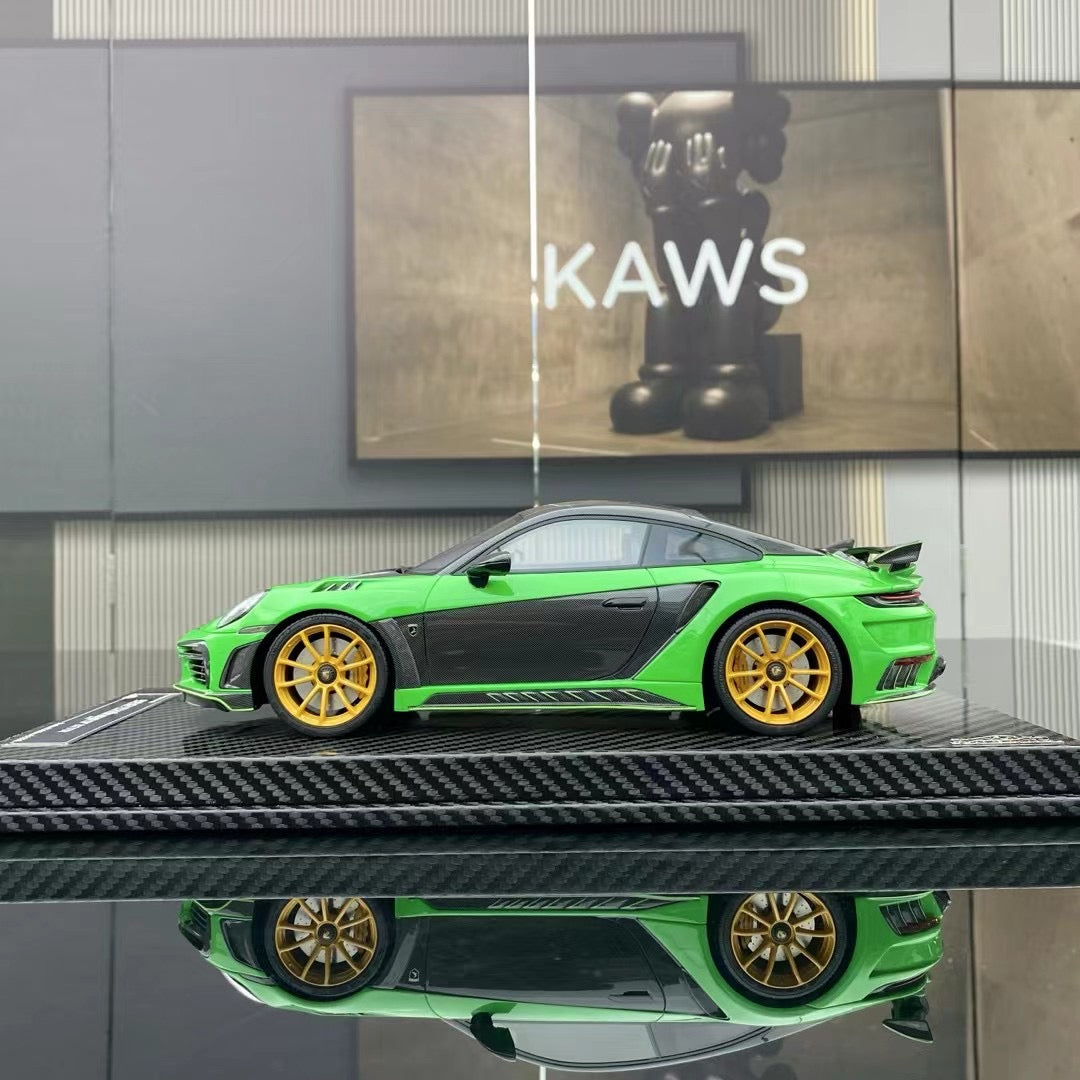 New Arrival VIP 1/18 Porsche 992 Stinger GTR Green Price 328$
