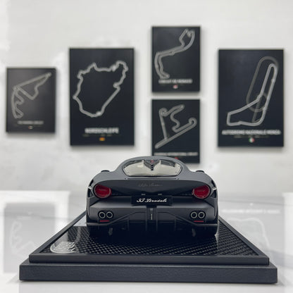 BBR 1/18 Alfa Romeo 33 Stradale Matte Black Carbon Fiber P18264GCH