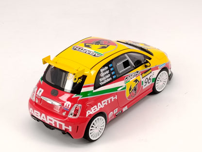 TOPSPEED 1/18 Abarth 695 #96 Red and Yellow Paint Resin Car Model