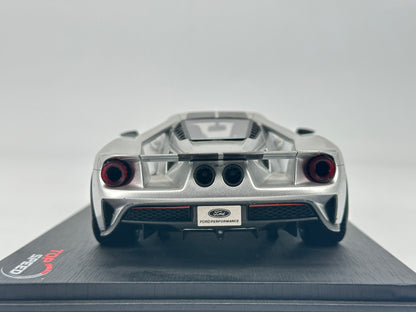 TOPSPEED 1/18 Ford GT Silver Simulation Car Model Ornaments