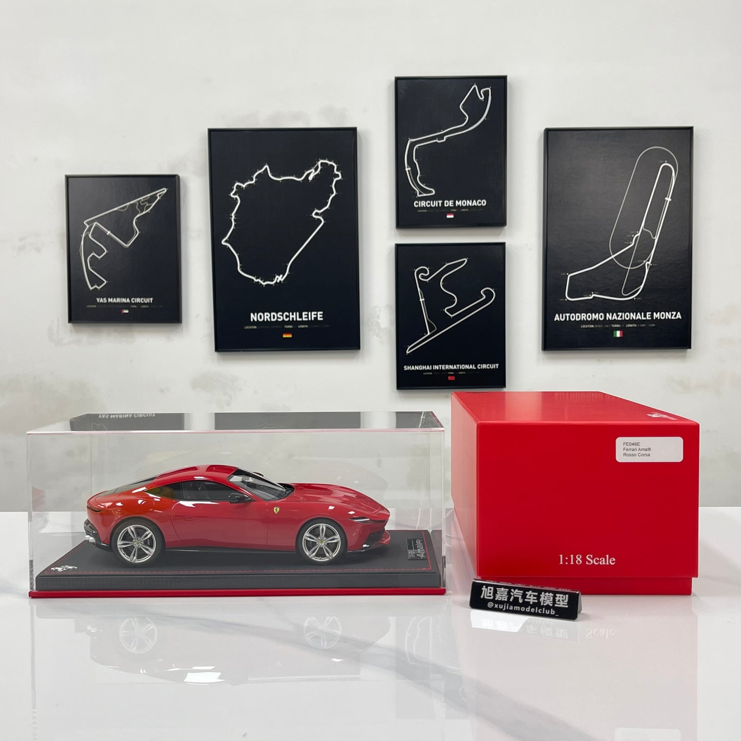 MR 1/18 Ferrari Amalfi Standard Red FE046E