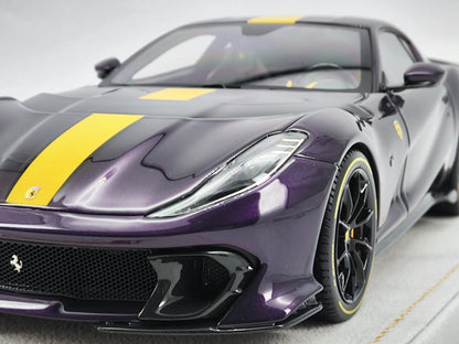 MR 1/18 Ferrari 812 Competizione Metallic Purple Limited Edition Model Car