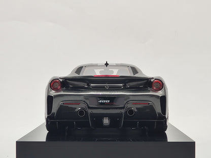 Amalgam 1/18 Ferrari 488 Pista Silver Lime Resin Model Car