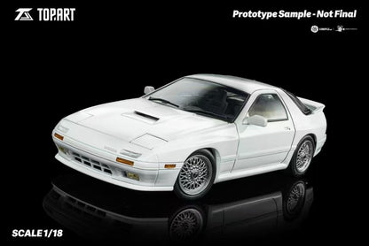 【Pre-sale 】TOPART 1/18 Mazda RX7 FC3S 1989 Alloy Full Open Car Model Ornaments