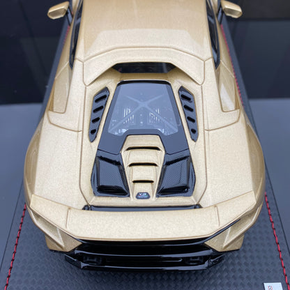 Lamborghini Huracan LP640-2 Tecnica Sunburst Gold Edición Limitada a escala 1/18