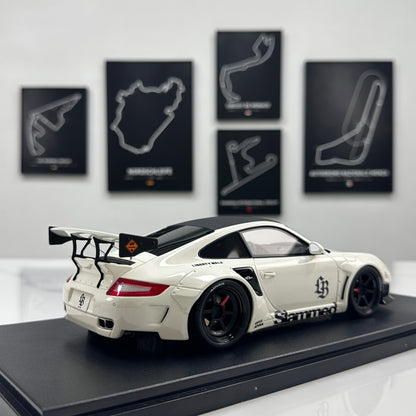 GT Spirit 1/18 Porsche LB-WORKS 997 TURBO White GT958