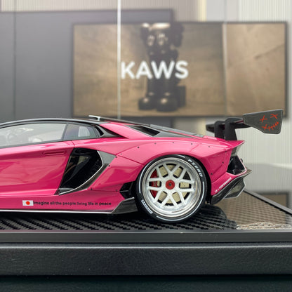 VIP 1/18 Lamborghini SVJ wide body modified car model ornament