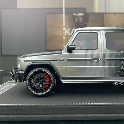 Vehicle Art 1/18 Mercedes-Benz AMG G63 Star Painting Resin Simulation Car Model Collection