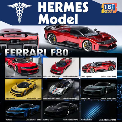 HERMES COLLECTION 1/18 Ferrari F80 Limited Edition Car Model