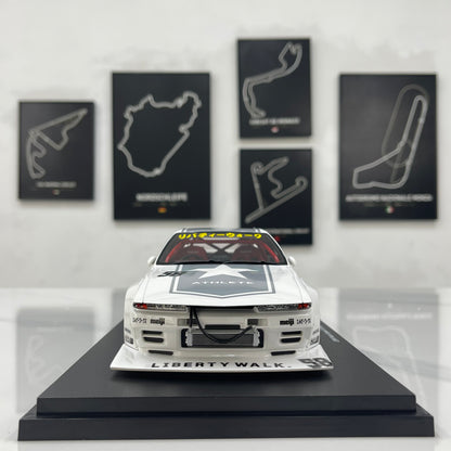 TOPSPEED 1/18 Nissan GT-R R32 Kaido Works TAS 2025 White TS0695