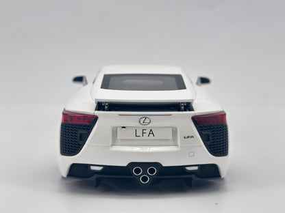 WELL 1/18 Lexus LFA White Alloy Car Model