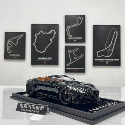 MOTORHELIX 1/18 Aston Martin DB12 Volante Convertible - Ink Black (MH398)
