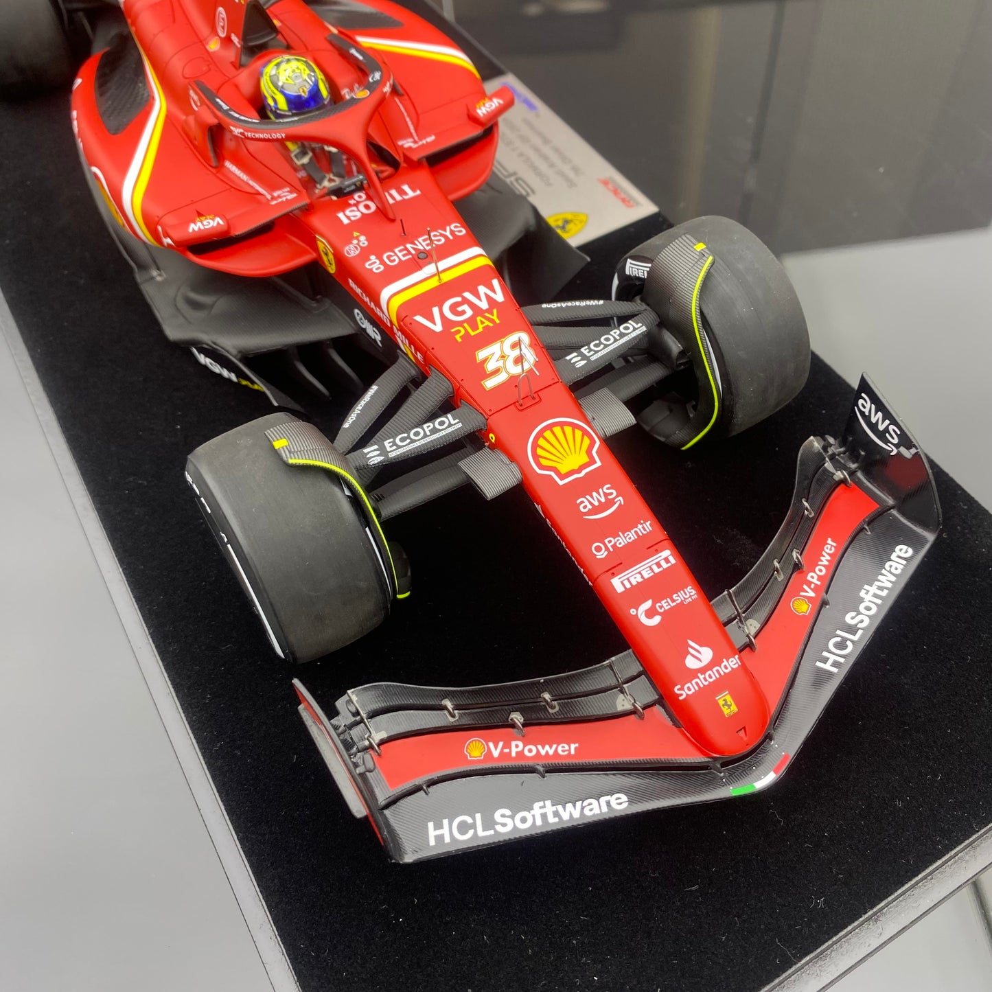 looksmart 1/18 Ferrari SF-24 2024 Saudi Grand Prix F1 third place No. 16 Leclerc