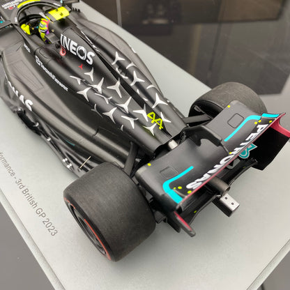 SPARK 1/18 Mercedes-Benz AMG F1 Team W14 2023 British Grand Prix Hamilton Black and Green Paint 18S901
