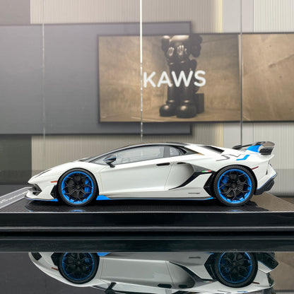 DM 1/18 Lamborghini SVJ Daniel limited edition car model ornament gift