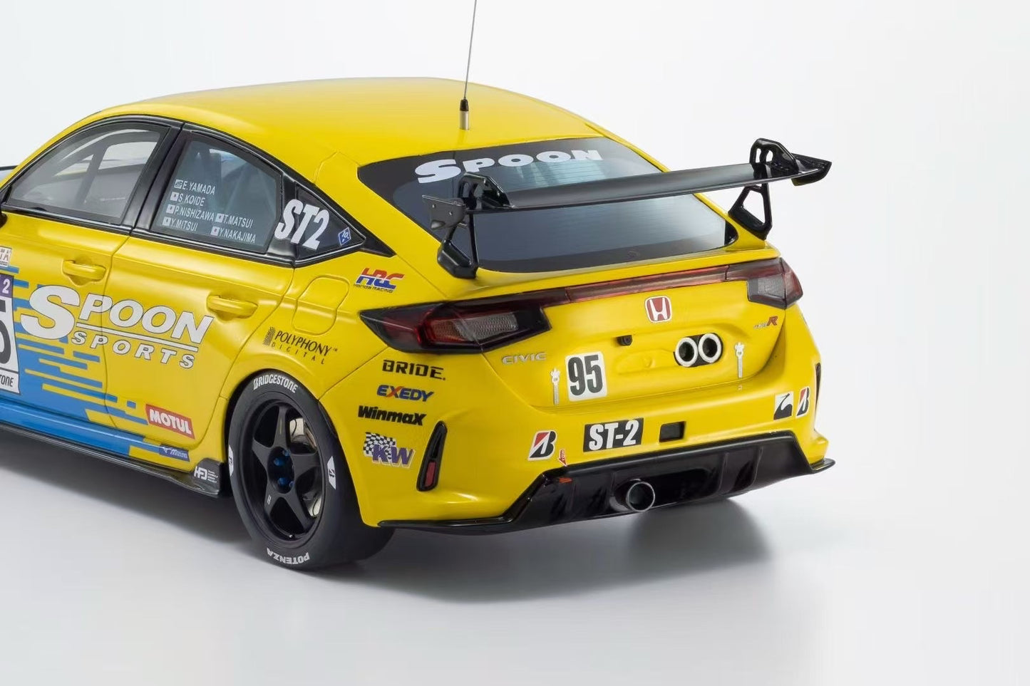 Kyosho 1:18 Honda Civic (FL5) SPOON #95 Resin Model KSR18067Y