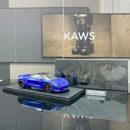 GT Spirit 1/18 McLaren 750S Coupe Blue Supercar Limited Edition Car Model Ornament