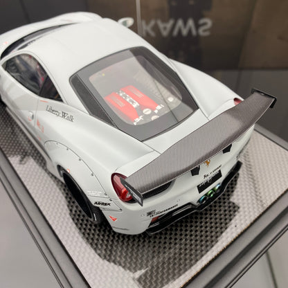 BBA CAR MODEL 1/18 Ferrari 458 modified gray simulation car model