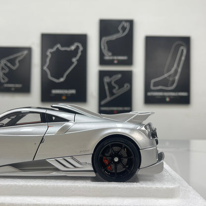 LCD 1/18 Pagani Imola Silver LCD125