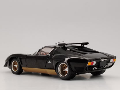 kyosho 1/18 Lamborghini Miura SVR black alloy full open car model KY172