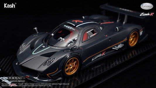 Kash Model 1/18 Pagani
Zonda R Carbon Fiber
Matt Black Limited
599pcs KPZR001