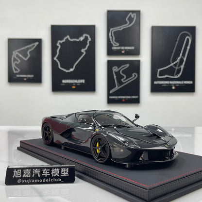 BBR 1/18 Ferrari LaFerrari Alloy Alloy Full Opening Leather Sole Black Knight BBR182244