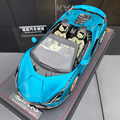MR 1/18 Lamborghini Sian Roadster convertible limited edition simulation car model