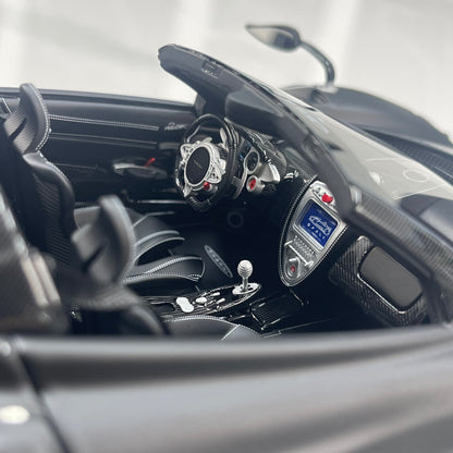 HH Model 1/18 Pagani Huayra Matte Black Carbon HH663