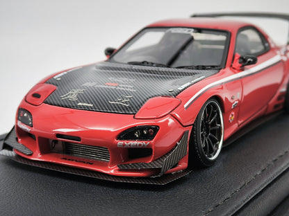 IG 1/43 Mazda rx7 Demon King with engine simulation model car IG2183