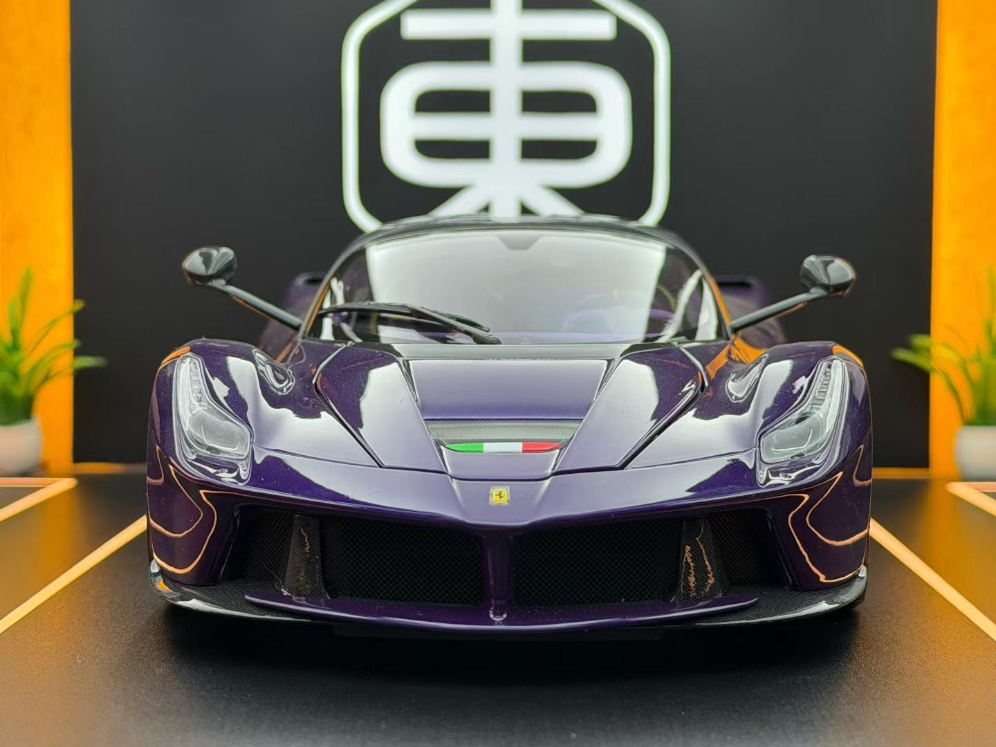 BBR 1:18 Ferrari LaFerrari Alloy Fully Open, Dubai Purple BB8182237