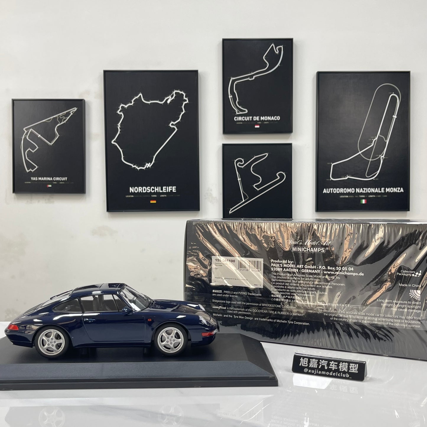 MINICHAMPS 1/18 Porsche 911 (993) 1993 Metallic Blue 155061100
