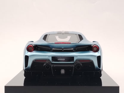 Amalgam 1/18 Ferrari 488 PISTA Ice Blue Limited Edition Scale Model Car