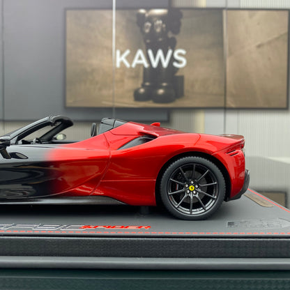 Ferrari SF90 Ferrari Spider, edición limitada, modelo de coche de resina simulada, regalo, escala 1/18, BBR